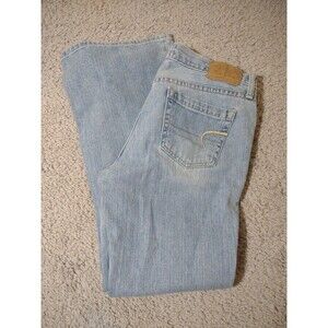 American Eagle VTG Hipster Light Wash Jeans Y2K Womens 10 S 100% Cotton